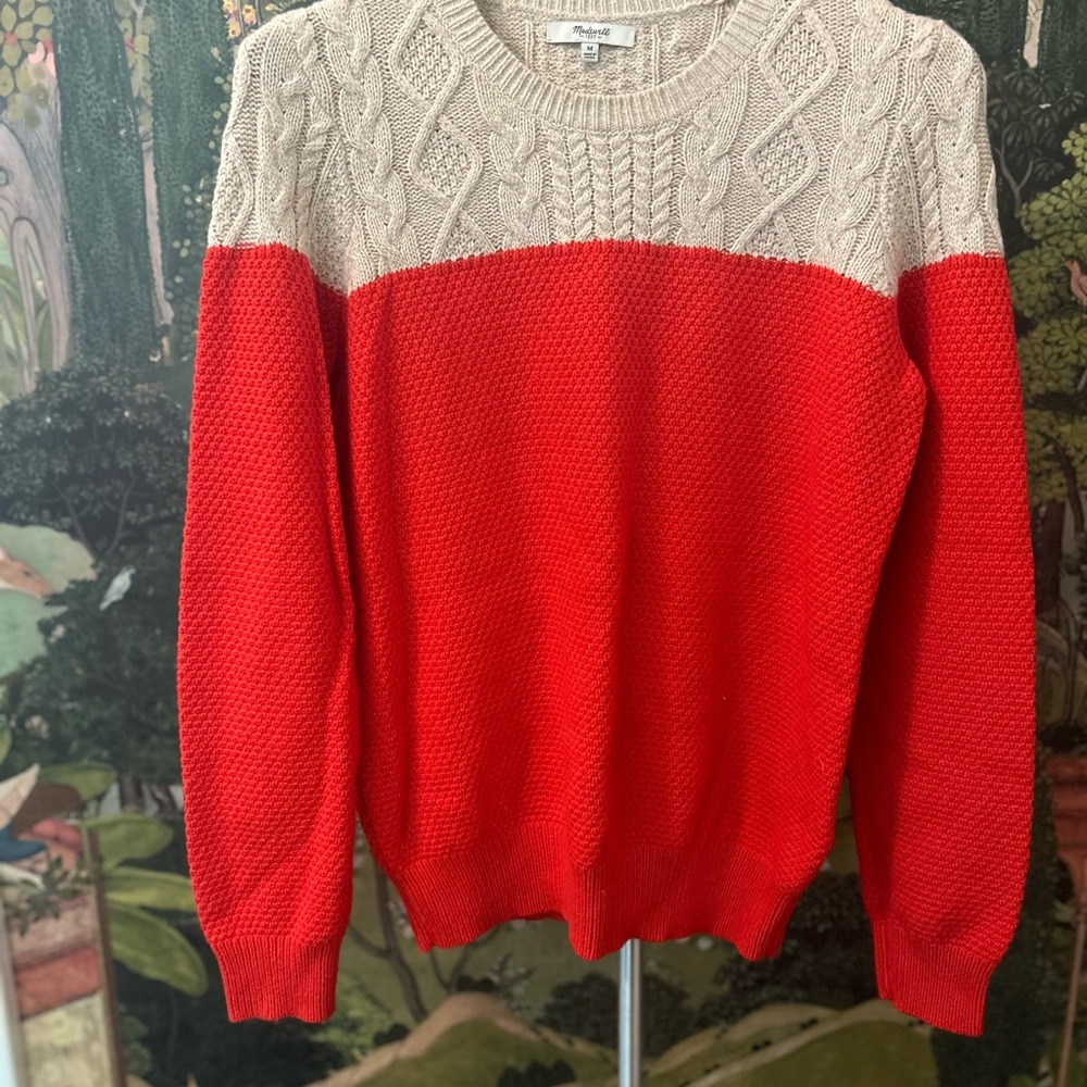 Madewell color block sweater